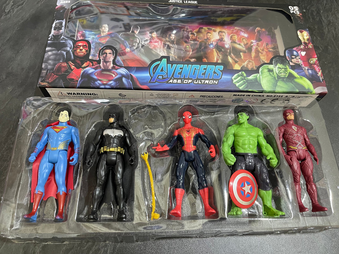 Avengers Action Figures – Pack of 5 (Box Set)