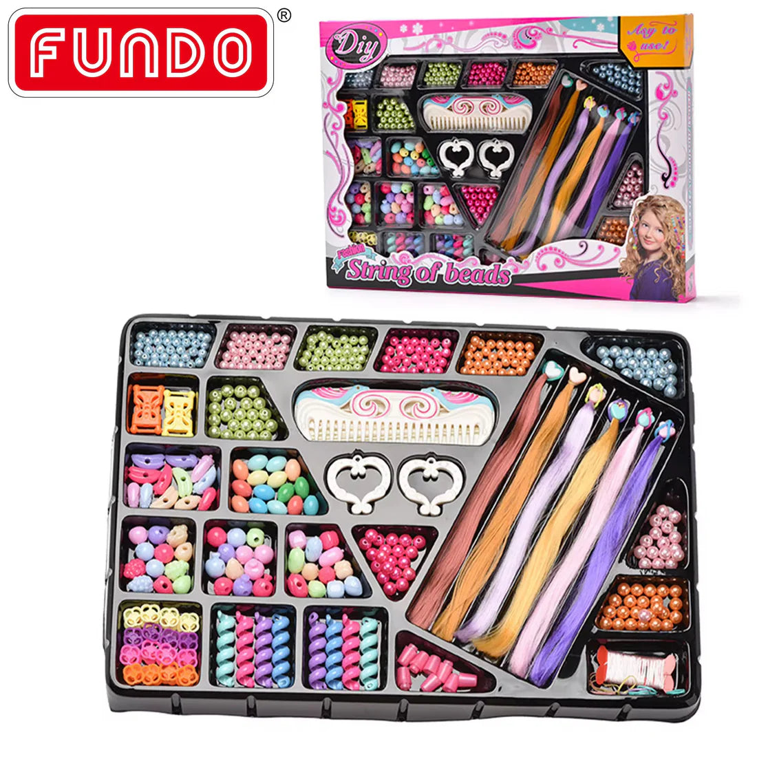 Makeup & DIY Beads Set for Girls โ Creative Beauty & Jewelry Gift