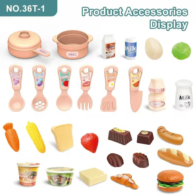 Pretend Play Kitchen Set for Kids