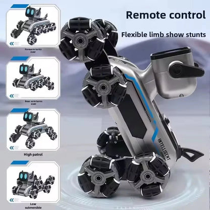 Remote & Watch Control Stunt Robot Dog with spray option.