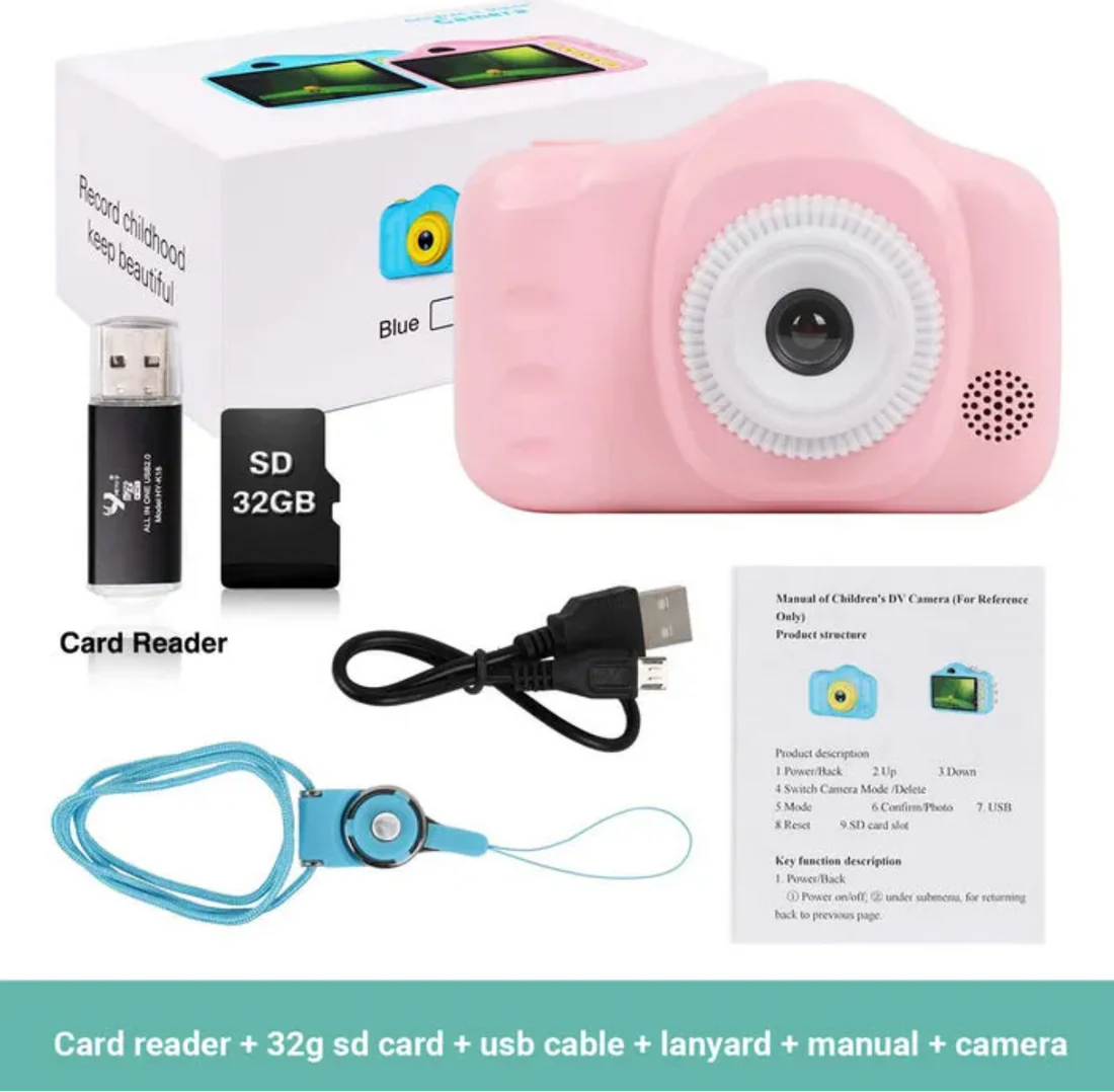Mini Kids Camera Rechargeable – Fun Photography for Little Explorers!