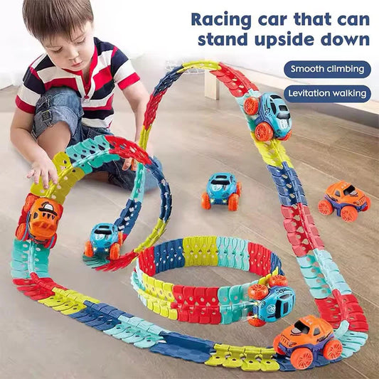 3D Glow Racing Track Set – Flexible & Fun Car Toy.