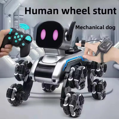 Remote & Watch Control Stunt Robot Dog with spray option.