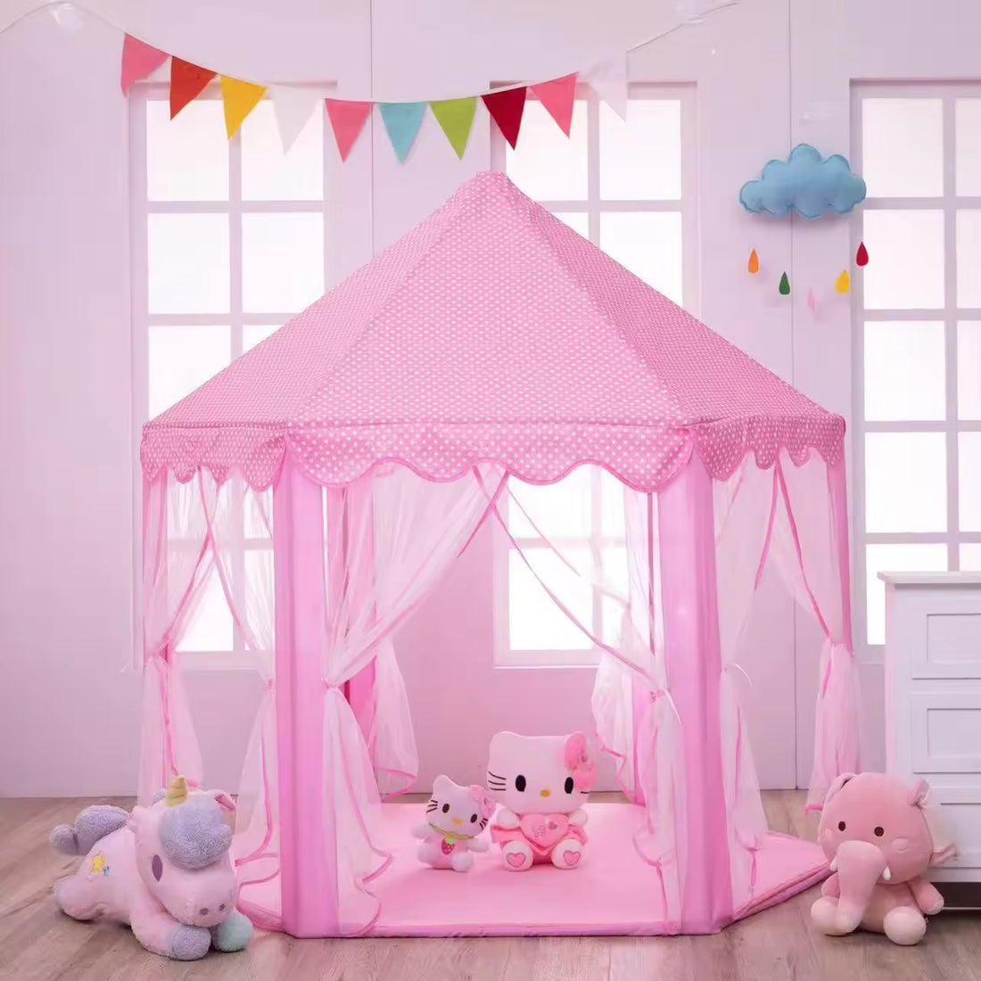 Royal Princess Castle Play Tent House – Perfect for Kids’ Fantasy Playtime