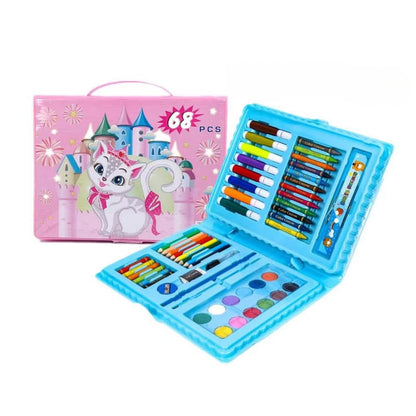 Colouring Art Kit – Multi-Character Box Set for Kids 68pcs