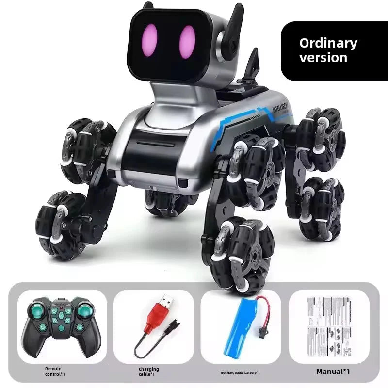 Remote & Watch Control Stunt Robot Dog with spray option.