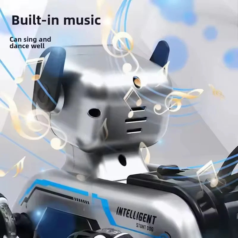 Remote & Watch Control Stunt Robot Dog with spray option.