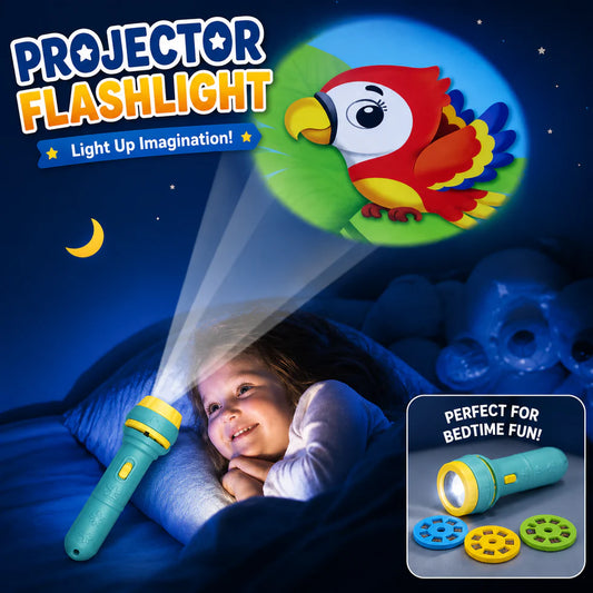 Projector Flashlight Torch for Kids – 3 Reel with 24 Fun Random Images Box Pack