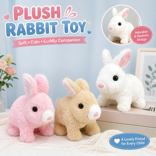 Bunny Rabbit Toy with Walking & Sound, Available in 4 Colors