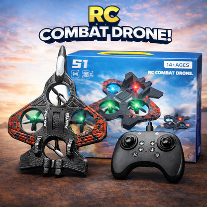 S1 Fighter Jet Remote Control Airplane Toy for Kids | RC Fighter Jet Plane with Lights & Long Range