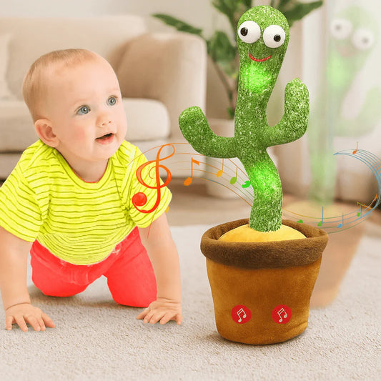 Dancing Cactus Toy: Rechargeable Talking Singing Cactus Toy for Kids