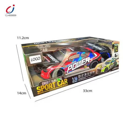 RC Sports Drift Car with Lights & Water Spray – 2.4G Racing Car for Kids