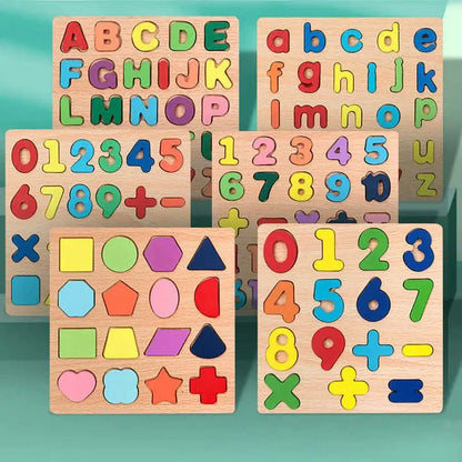 Wooden Alphabets for Kids | Capital ABC Small abc Random Board