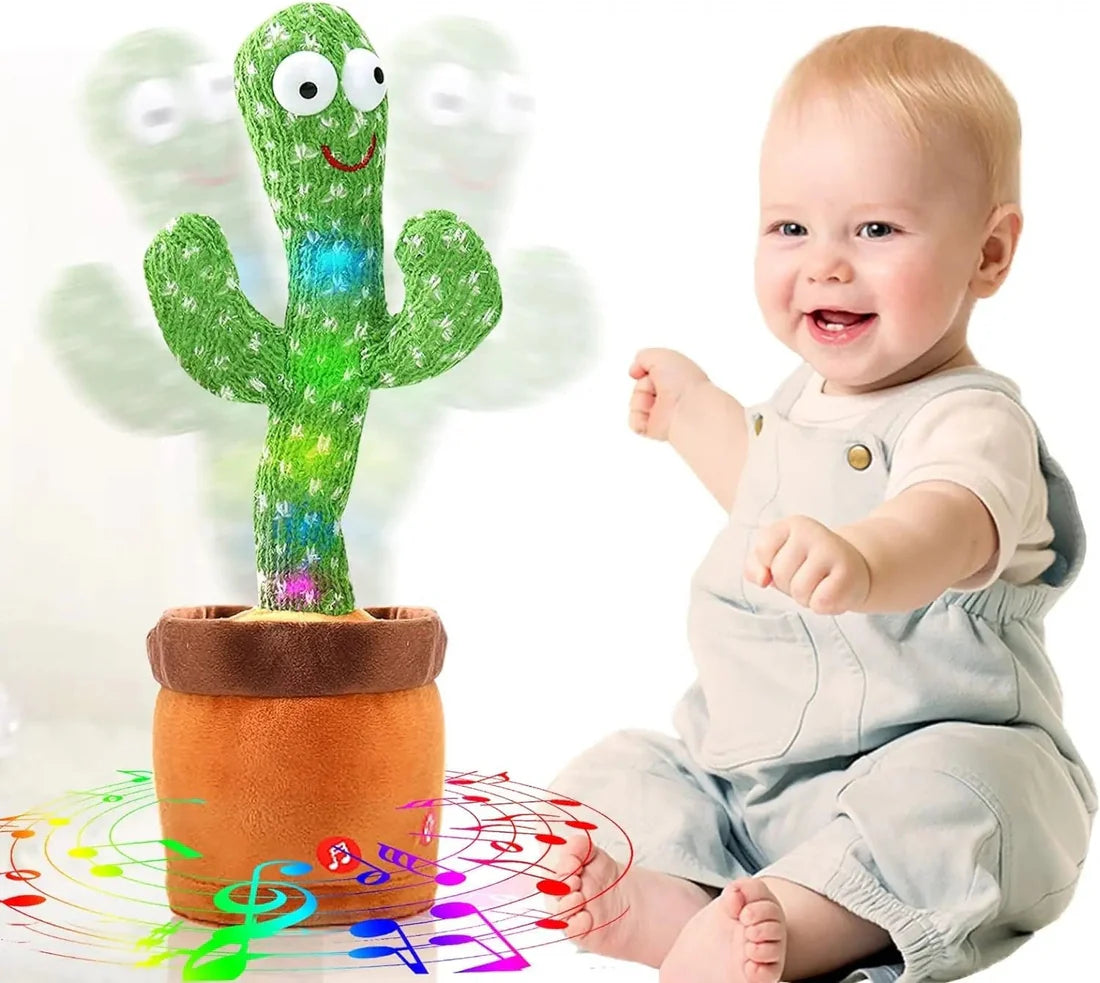 Dancing Cactus Toy: Rechargeable Talking Singing Cactus Toy for Kids