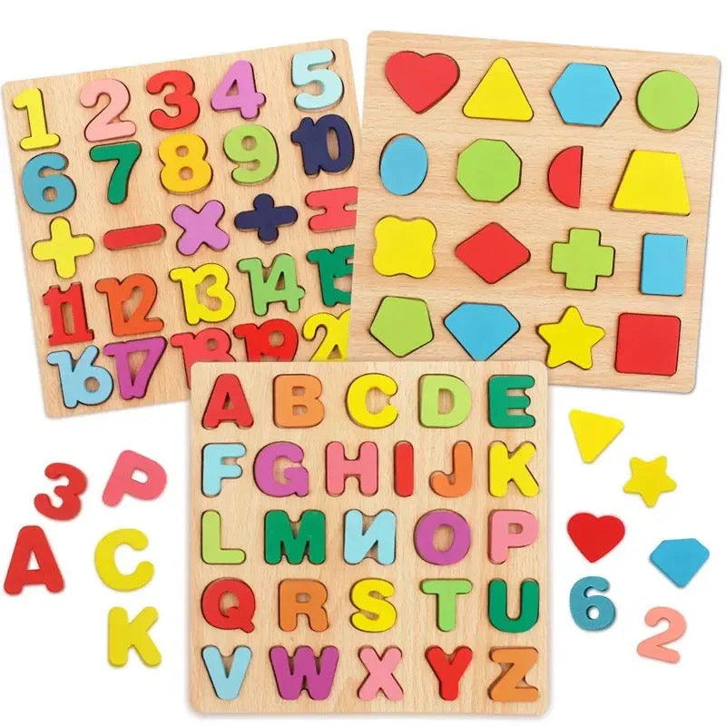 Wooden Alphabets for Kids | Small abc Random Board