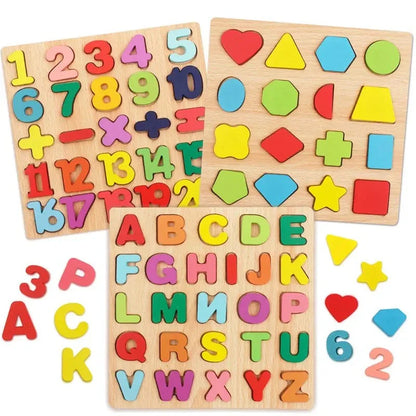 Wooden Alphabets for Kids | Small abc Random Board
