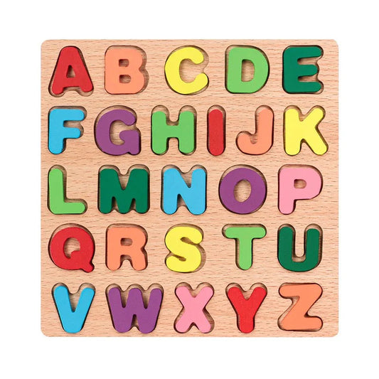 Wooden Alphabets for Kids | Capital ABC Small abc Random Board