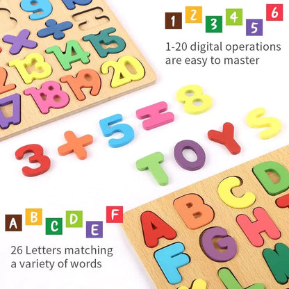 Wooden Alphabets for Kids | Small abc Random Board