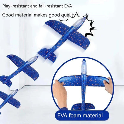 2 in 1 EPP Foam Airplane Launcher - Outdoor Glider Toy for Kids.