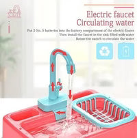 Kids Kitchen Sink Toy – Electric Pretend Play Set