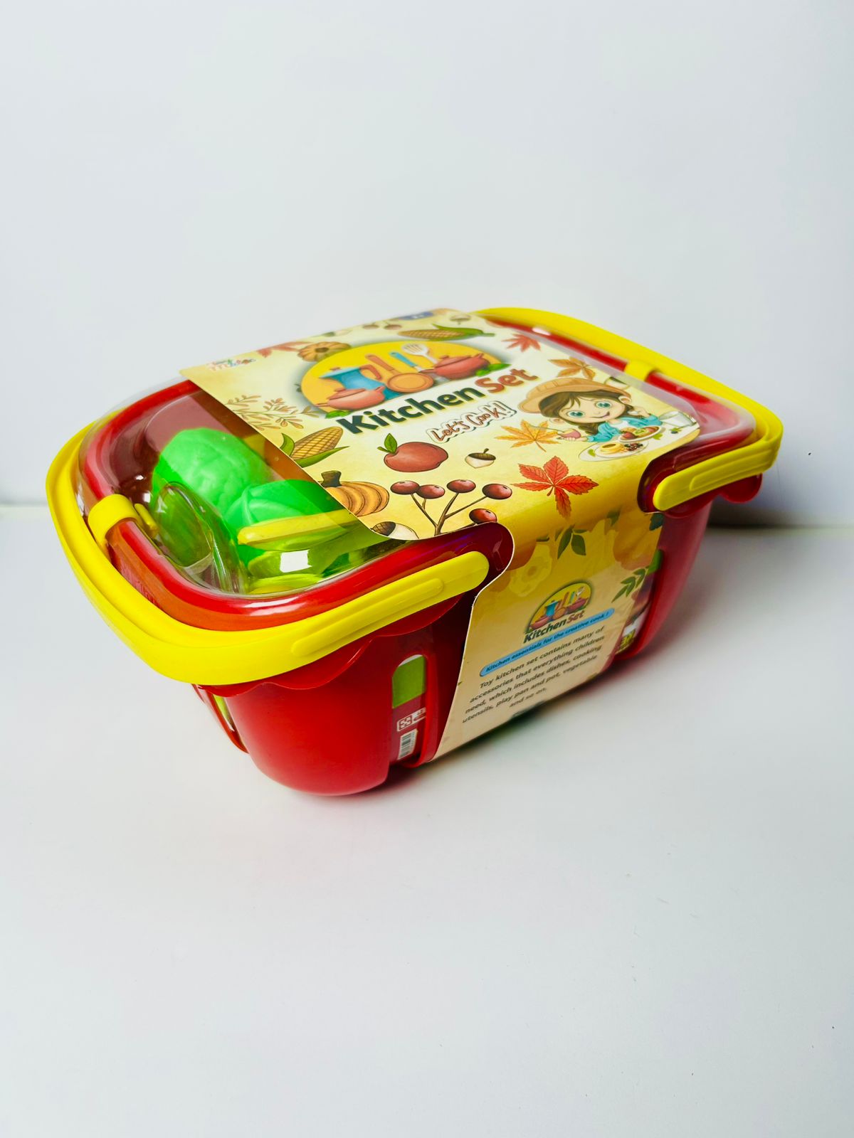 Artificial Food Toy For Kids Pretend Play Plastic toys Mix Bag Full kitchen Toy Playset