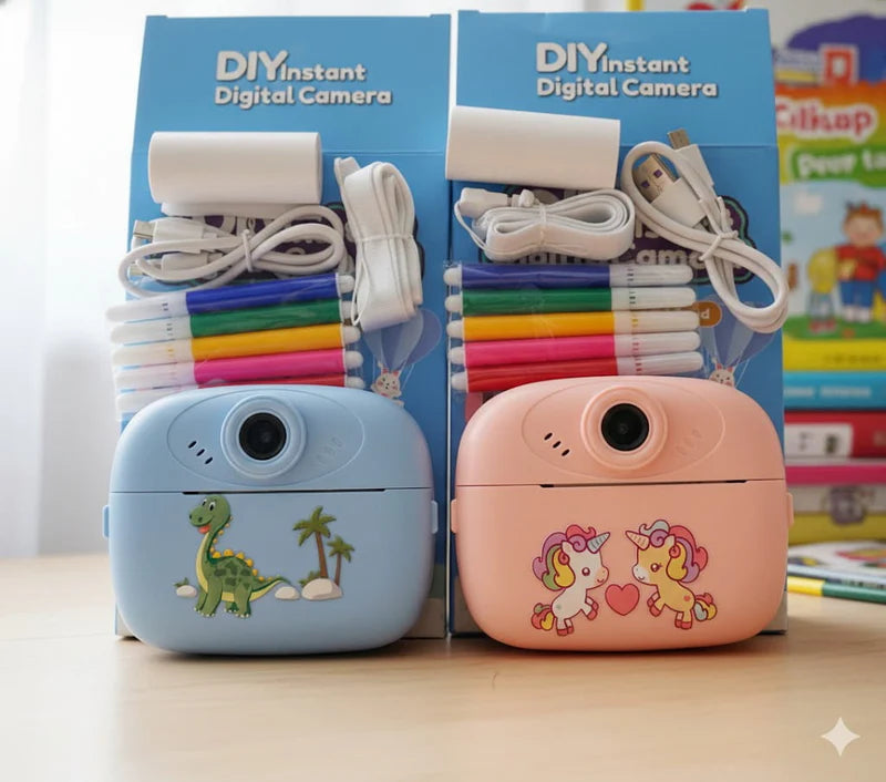 Rechargeable Instant Print Camera with Paper!