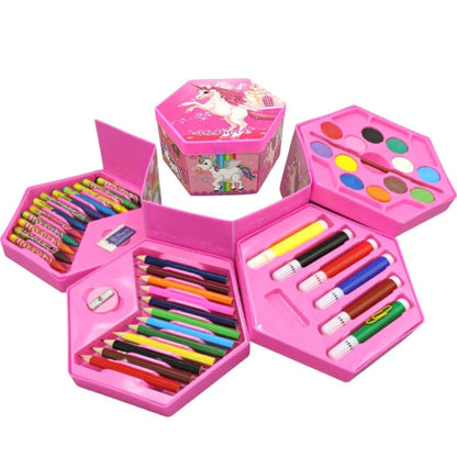 46 Pieces Drawing Art Set with Colors Box Pencil Colors, Best Gift For Kids.