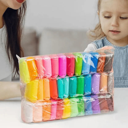 DIY Soft Creative Modelling Clay dough For Kids pack of 12 (Imported)