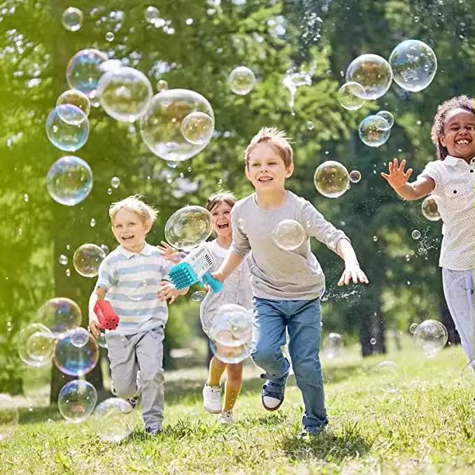 36-Hole Bubble Gun Bazooka for Kids Colorful Bulbulay Maker