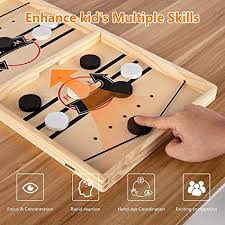 Large Wooden Pucket Board Game | 2 Player Family Game | Indoor & Travel Play