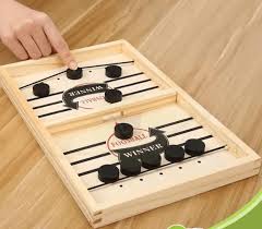 Large Wooden Pucket Board Game | 2 Player Family Game | Indoor & Travel Play